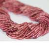 Natural Shaded Rubellite Pink Tourmaline Smooth Tyre Wheel beads Strand Length 13 Inches and Size 2.5mm Approx. SFQ/L/TZZ 